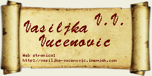Vasiljka Vučenović vizit kartica